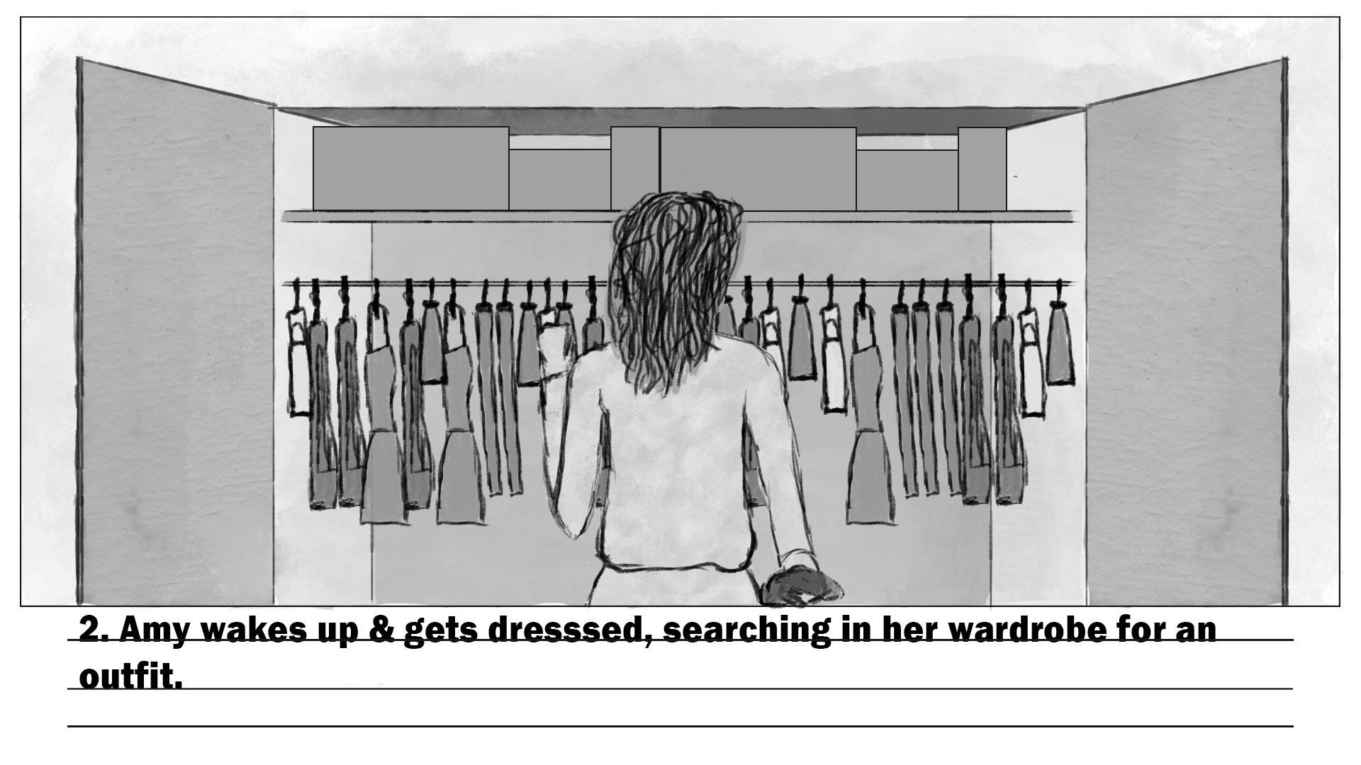 Panel 2 of the storyboard