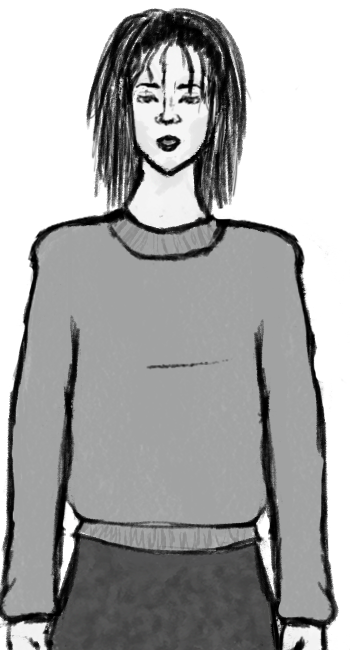 Concept art of Amy the main character