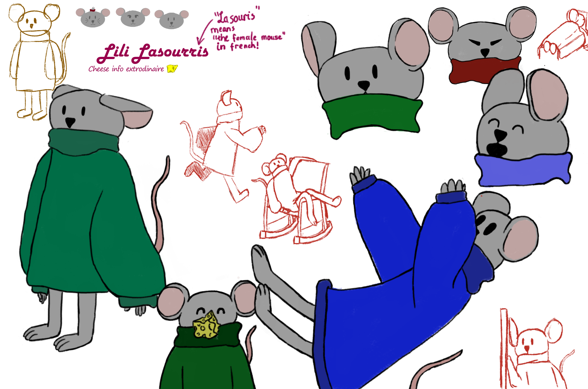 Lili Lasourris Character Design