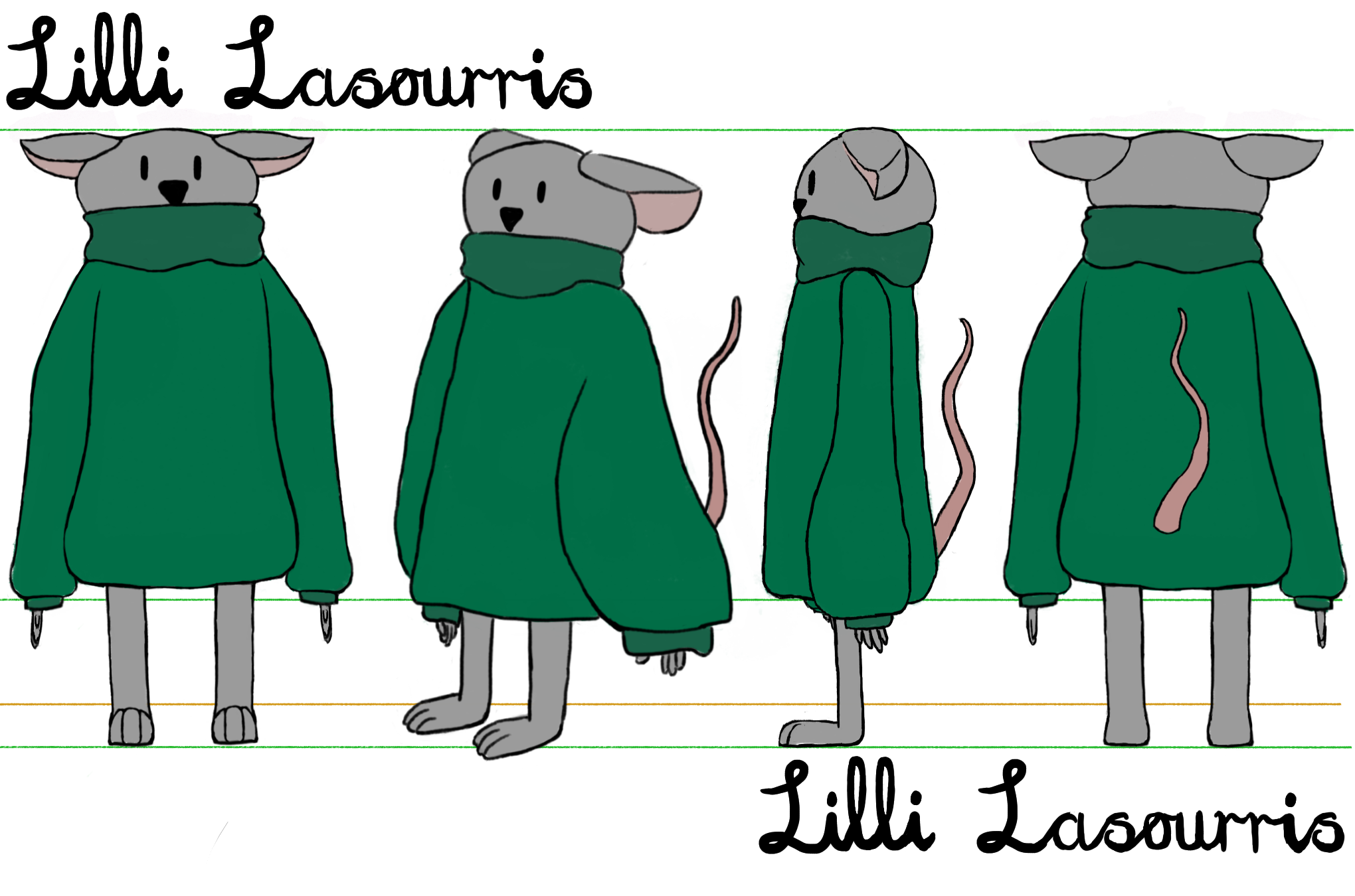 Lili Lasourris Character Turnaround